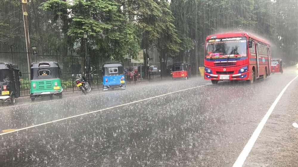 නුවරඑළියට තද වැසි